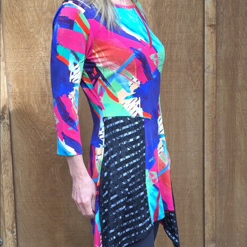 Cable & Gauge Multi- color small with lace top